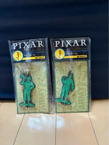 PIXAR 러버 참 병사 캐릭터 2개 세트