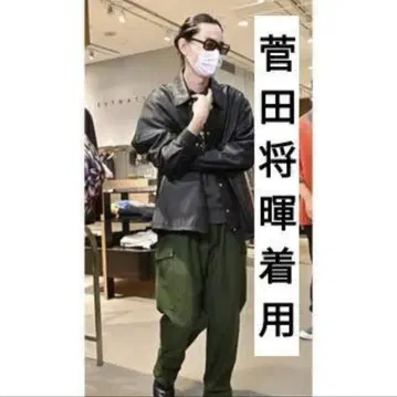 올리브 그린 카고 팬츠 유니섹스