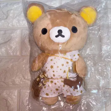 리락쿠마 봉제 인형 별 패턴 드레스 10주년 기념