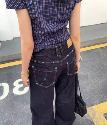 아메리칸 레트로 블루 청바지 여성 Y2k 빈티지 특대형 하이스트릿