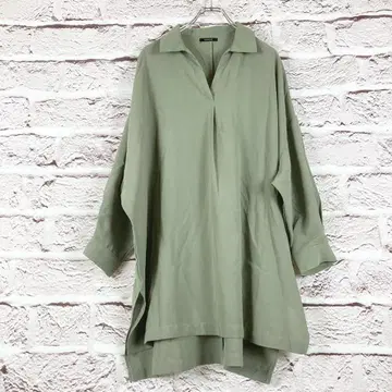 r191 SUREVE 올리브 그린 긴팔 튜닉