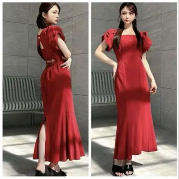 RESEXXY 백 리본 머메이드 원피스