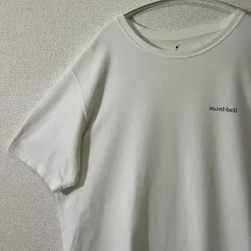 mont-bell 페어 스킨 코튼 티셔츠 TEE 화이트 화이트 XL