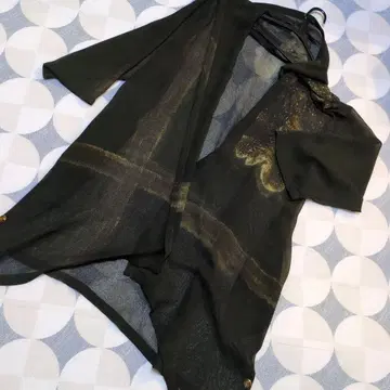 핸드메이드, 비침이 있는 모기장 가디건, 기모노 리메이크