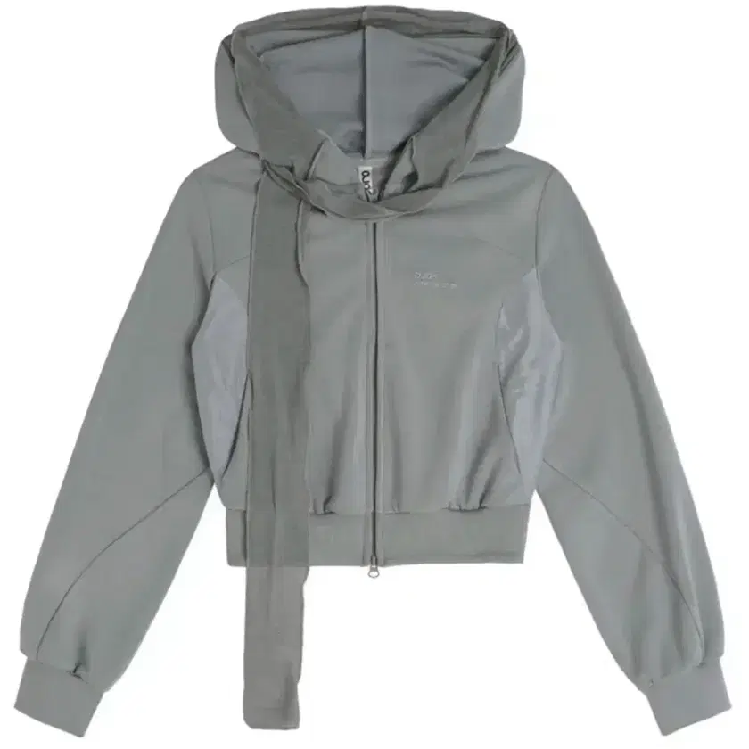 Ojos Muffler Boxer Crop Hoodie Hooded Zip-Up Aseuzon Jichoi