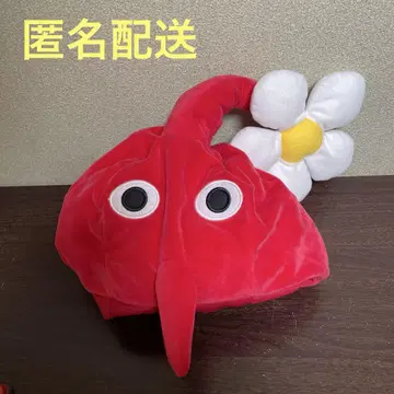 피크민 모자 빨간색 피크민