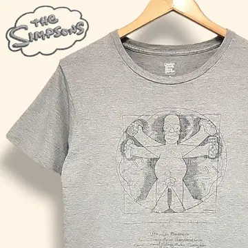 심슨 가족 인체 레오나르도 다빈치 티셔츠 SIMPSONS