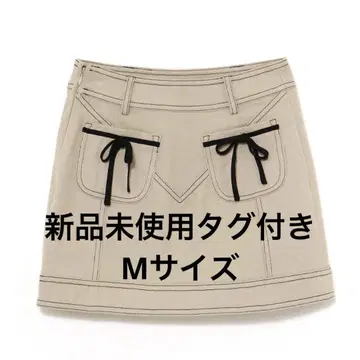 앤드메리 뒷끈 미니 스커트