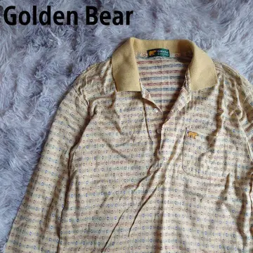 골든 베어 Golden Bear 긴팔 피케 셔츠 M 올 패턴 카키