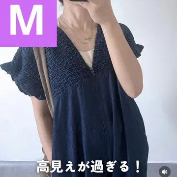 시마무라 laxdantia 셔링 살로펫 데님 M 사이즈