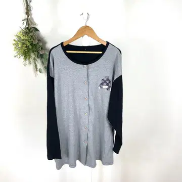 T01003 가디건 베어 곰 L 면 둥근 카라 긴팔 할인 세일