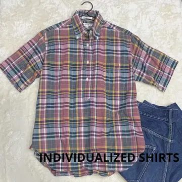 INDIVIDUALIZED SHIRTS 버튼 다운 풀오버 USA제