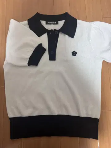 MARY QUANT 마리 콴트 마리 콴트 상의 피케 셔츠 화이트