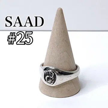 SAAD 사드 25호 아라베스크 당초 라운드 반지 925 현행 모델