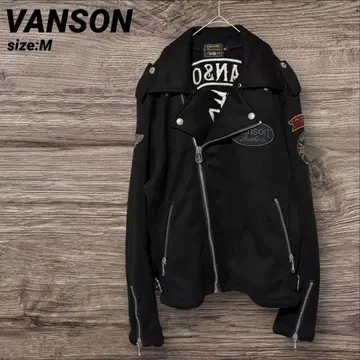 VANSON 반슨 라이더 자켓 블랙