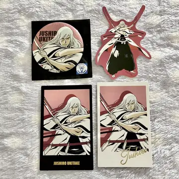 BLEACH WORLD 캔뱃지 사진 다이 컷 스티커 우타타케 토시로