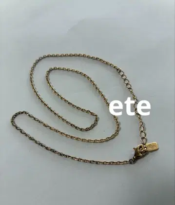 ete 목걸이 실버 925 골드 계열 여성용 심플 에테