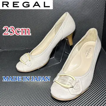 REGAL 리걸 펌프스 하이힐 일본제 천연 가죽 베이지 23cm