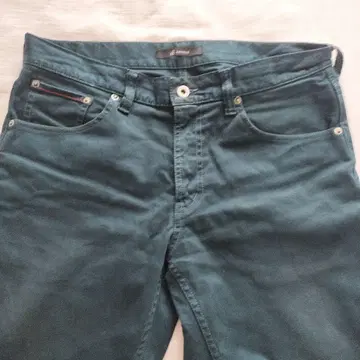 Johnbull 다크 그린 캐주얼 팬츠