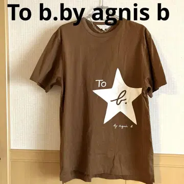 To b. by agnes b. 로고 빅 실루엣 티셔츠 애니에스 베이