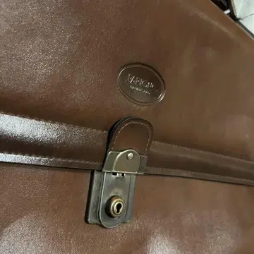 PARIONE 브라운 가죽 비즈니스 백