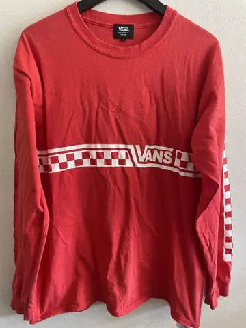 스탠다드 캘리포니아 VANS 레드 롱 슬리브 티셔츠 L