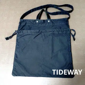 TIDEWAY CHINO 2WAY TOTE 블랙 중고품
