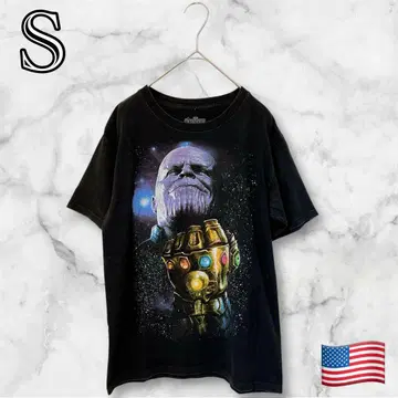 MARVEL 그래픽 티셔츠 S 프린트 빈티지 우주 USA