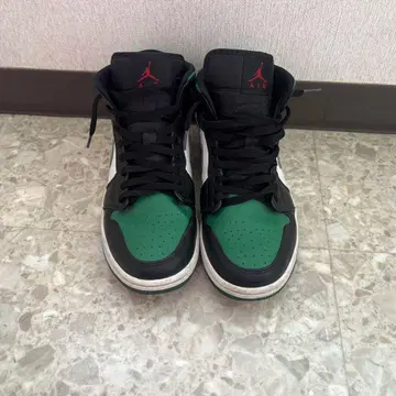 Air Jordan 하이컷 스니커즈 그린 블랙