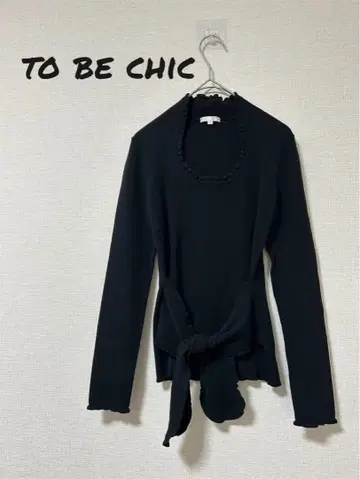 TO BE CHIC 투 비 시크 삼양상회 니트 긴팔 허리 리본 2