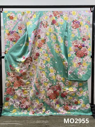 후리소데 럭셔리 패턴 8개 문양 기장 167cm 발수 가공 완료