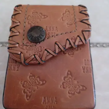 ANNA SUI 가죽 소품함 브라운