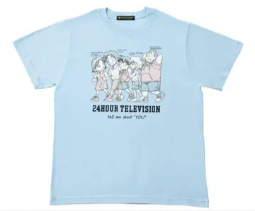 24시간 TV 찰리 티셔츠 블루 LL 사이즈