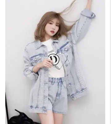 Darich 오버 사이즈 데님 자켓