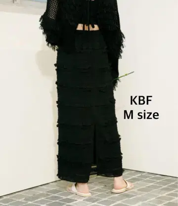 KBF I 라인 프릴 스커트 ONE M 사이즈