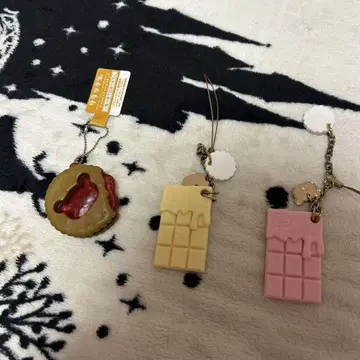 미사용 리락쿠마 스트랩 키링 3종