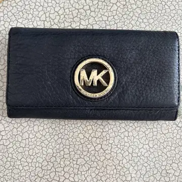 Michael Kors 블랙 가죽 접이식 지갑