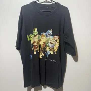90s 돈키 콩 팀 티셔츠 블랙