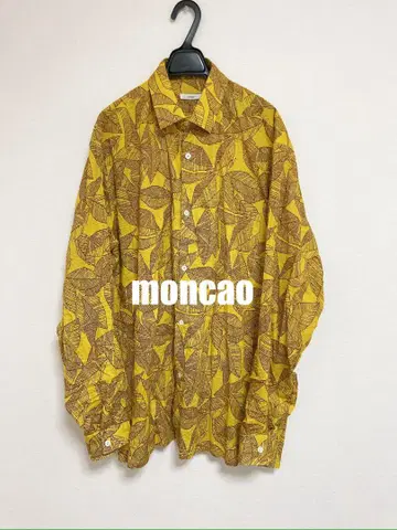 moncao 몬사오카디 코튼 바틱 패턴 셔츠 블루종 알로하 셔츠
