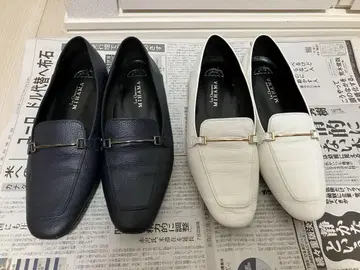 MIHAMA 로퍼 네이비&화이트 2켤레 세트 23.5cm