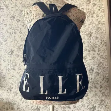 엘르 블랙 럭색 백팩