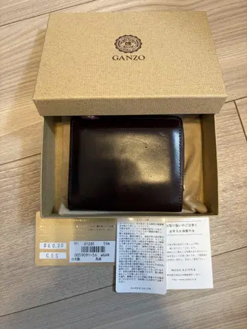 간조 CORDOVAN (코도반) L 지퍼 접이식 지갑