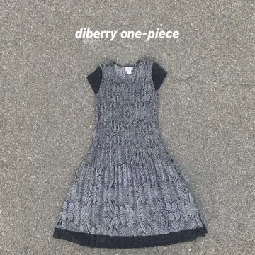 diberry 구제 의류 원피스 페이즐리 파티