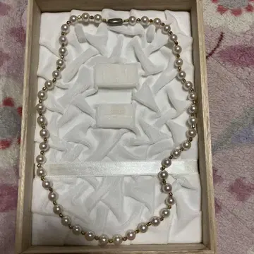 츠츠미 핑크 펄 롱 목걸이