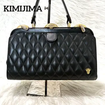 KIMIJIMA 키미지마 핸드백 퀼팅 포멀 블랙 가방