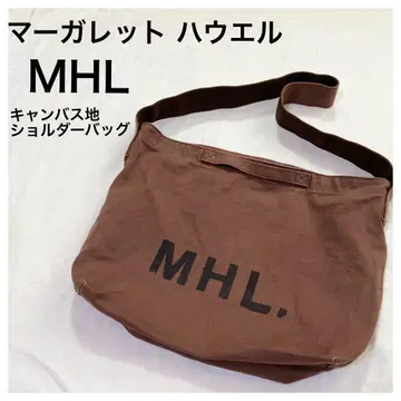 레어 컬러! 마가렛 호웰 MHL 캔버스 소재 백 가방 숄더백 브라운