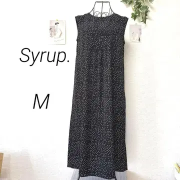 8658-2 펠리시모 Syrup. 슬리브리스 롱 원피스 M