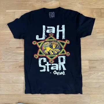 90s COOYAH JAH STAR 티셔츠 M 레게 라스타 USA제