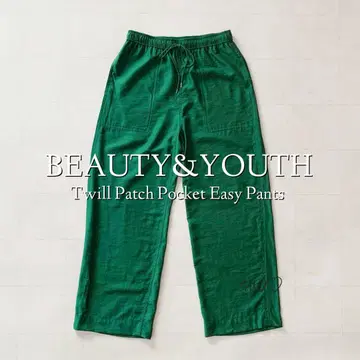 B&Y 유나이티드 애로우즈 트윌 패치 포켓 이지 팬츠 40
