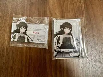 러브 라이브 Aqours 쿠로사와 다이아 아크릴 키링 이름 플레이트